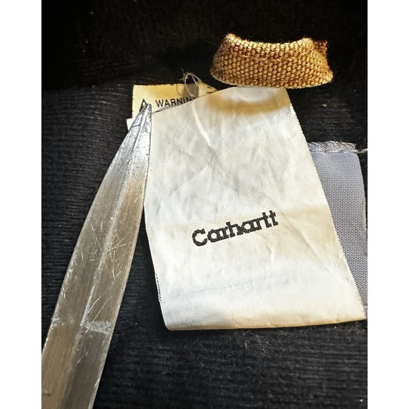 Vintage Carhartt J140 BRN Brown Mens Washed Duck Cotton Active Jacket Medium M C - Picture 12 of 16